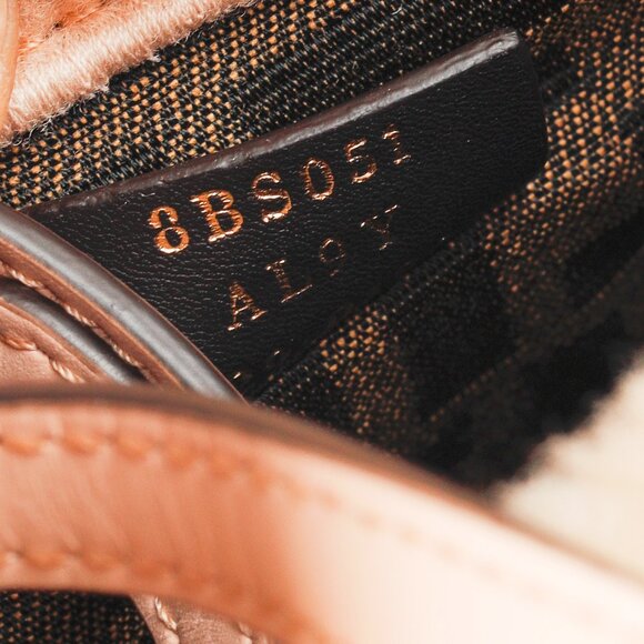 Fendi Mini Sunshine Shopper Tan Sheepskin Logo Mini-Bag - Picture 12 of 12